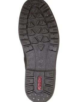Hot Rieker Schnür-Boot mit Warmfutter aus Lammfell und Plüschmaterial Damen Winterschuhe