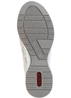 Outlet Rieker Schnür-Sneaker aus bedrucktem Synthetikmaterial Damen Sneaker & Sportschuhe|Schnürschuhe