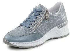 Hot Rieker Schnür-Sneaker aus bedrucktem Synthetikmaterial Damen Sneaker & Sportschuhe|Schnürschuhe