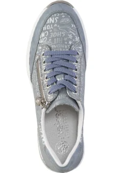 Hot Rieker Schnür-Sneaker aus bedrucktem Synthetikmaterial Damen Sneaker & Sportschuhe|Schnürschuhe