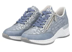 Hot Rieker Schnür-Sneaker aus bedrucktem Synthetikmaterial Damen Sneaker & Sportschuhe|Schnürschuhe