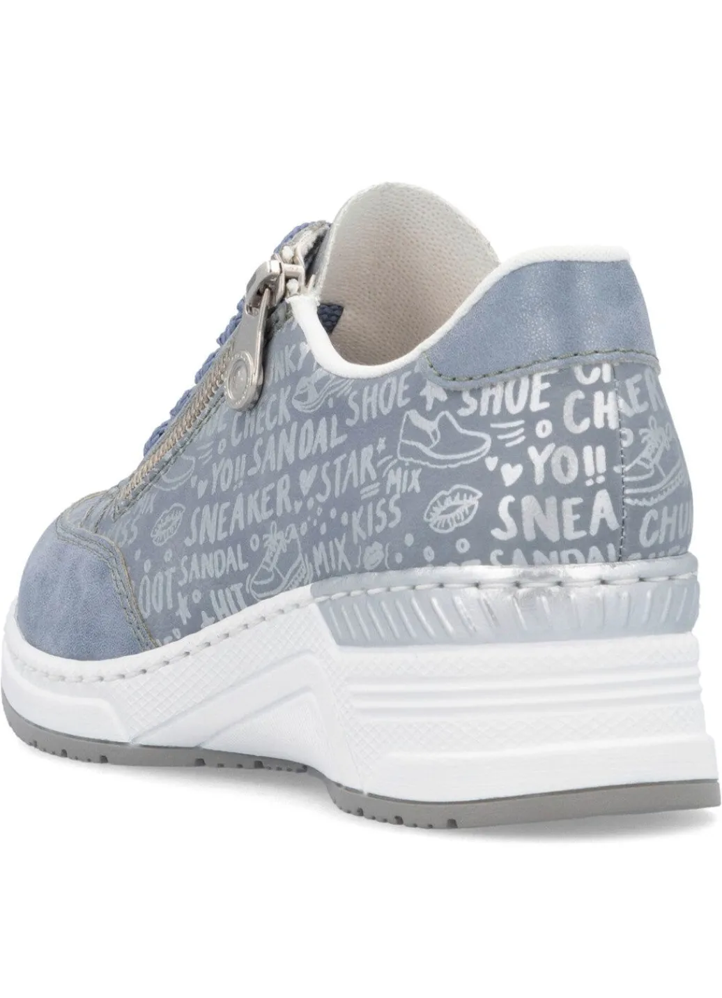Hot Rieker Schnür-Sneaker aus bedrucktem Synthetikmaterial Damen Sneaker & Sportschuhe|Schnürschuhe