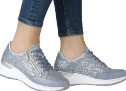 Hot Rieker Schnür-Sneaker aus bedrucktem Synthetikmaterial Damen Sneaker & Sportschuhe|Schnürschuhe