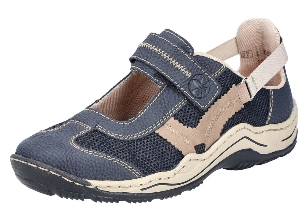 Rieker Slipper mit verstellbarer Klettspange Damen Sneaker & Sportschuhe|Slipper
