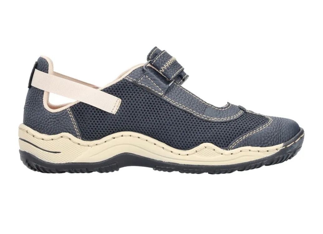 Rieker Slipper mit verstellbarer Klettspange Damen Sneaker & Sportschuhe|Slipper
