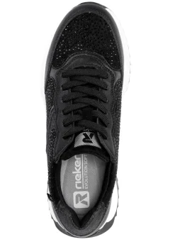 Best Rieker Sneaker mit Glitzersteinchen Damen Sneaker & Sportschuhe|Schnürschuhe
