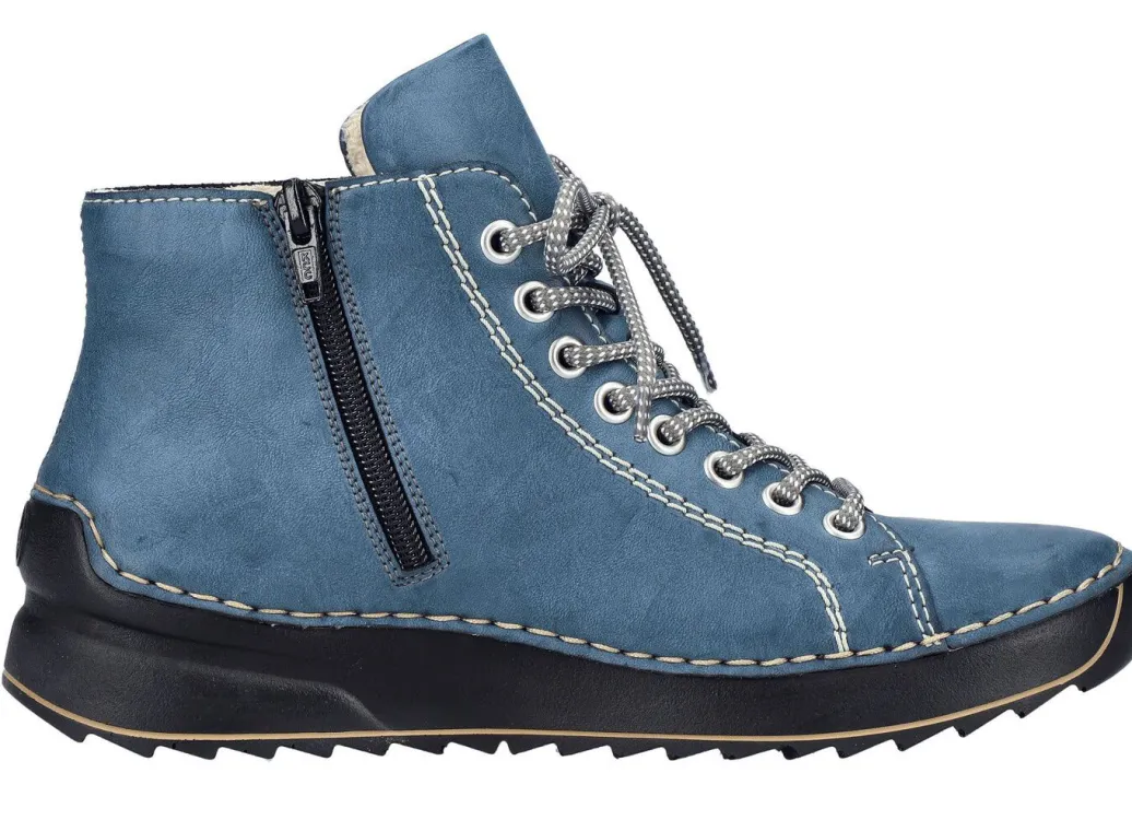Hot Rieker, sportive Damen-Boots, Winterschuhe, mit Reißverschluss Damen Stiefel & Stiefeletten|Sneaker & Sportschuhe