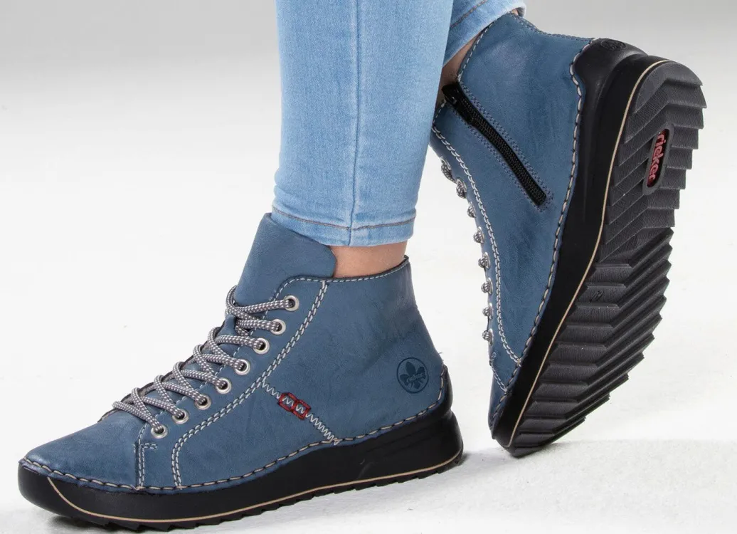 Hot Rieker, sportive Damen-Boots, Winterschuhe, mit Reißverschluss Damen Stiefel & Stiefeletten|Sneaker & Sportschuhe
