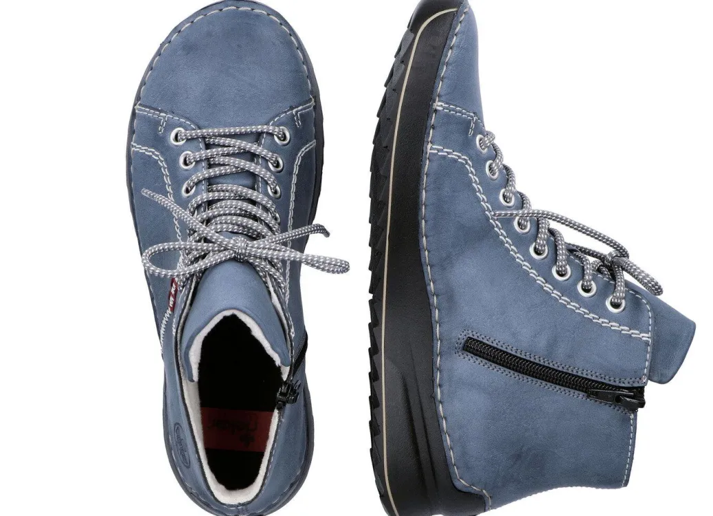 Hot Rieker, sportive Damen-Boots, Winterschuhe, mit Reißverschluss Damen Stiefel & Stiefeletten|Sneaker & Sportschuhe