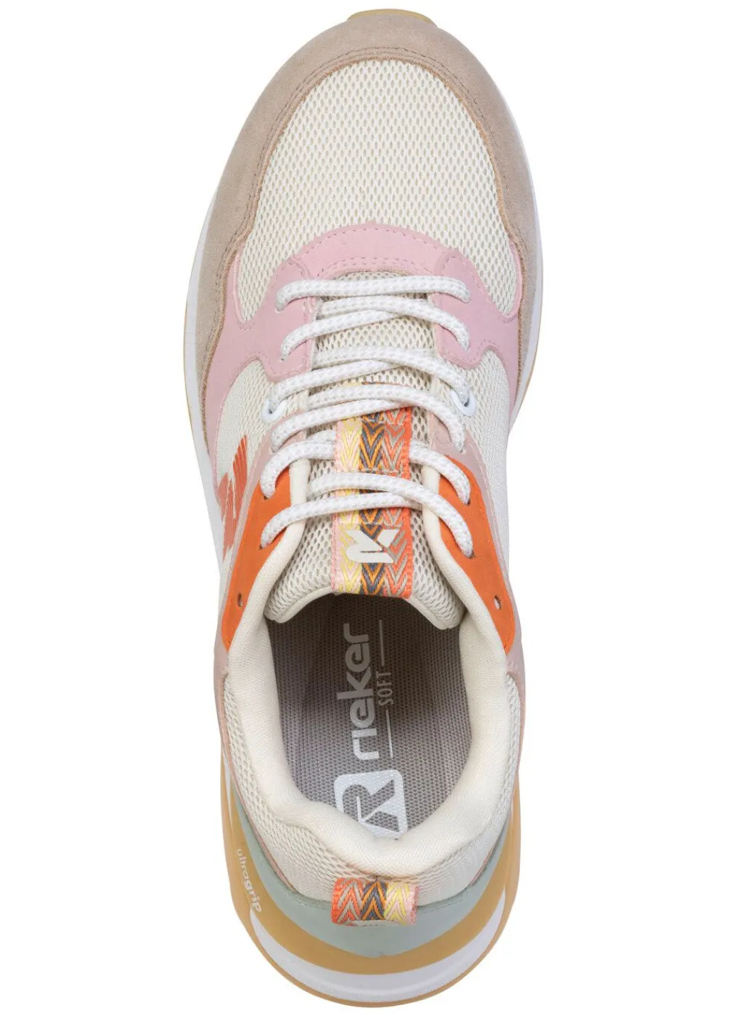 Best Rieker, sportliche Damen-Sneaker, mit herausnehmbarem Fußbett Damen Sneaker & Sportschuhe|Schnürschuhe