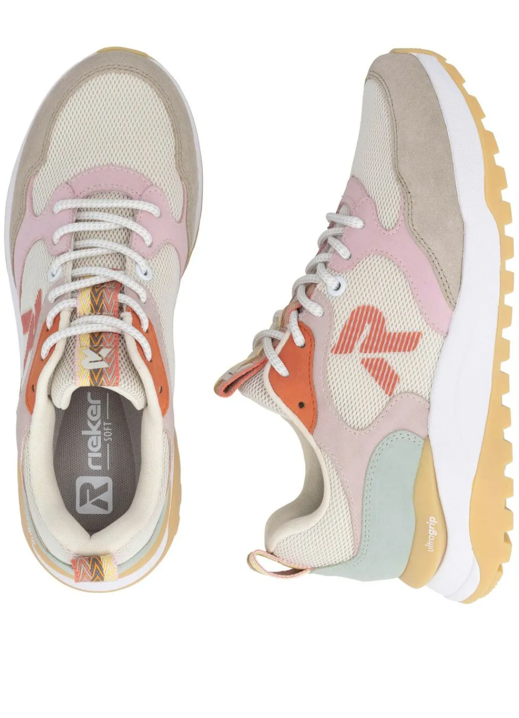 Best Rieker, sportliche Damen-Sneaker, mit herausnehmbarem Fußbett Damen Sneaker & Sportschuhe|Schnürschuhe
