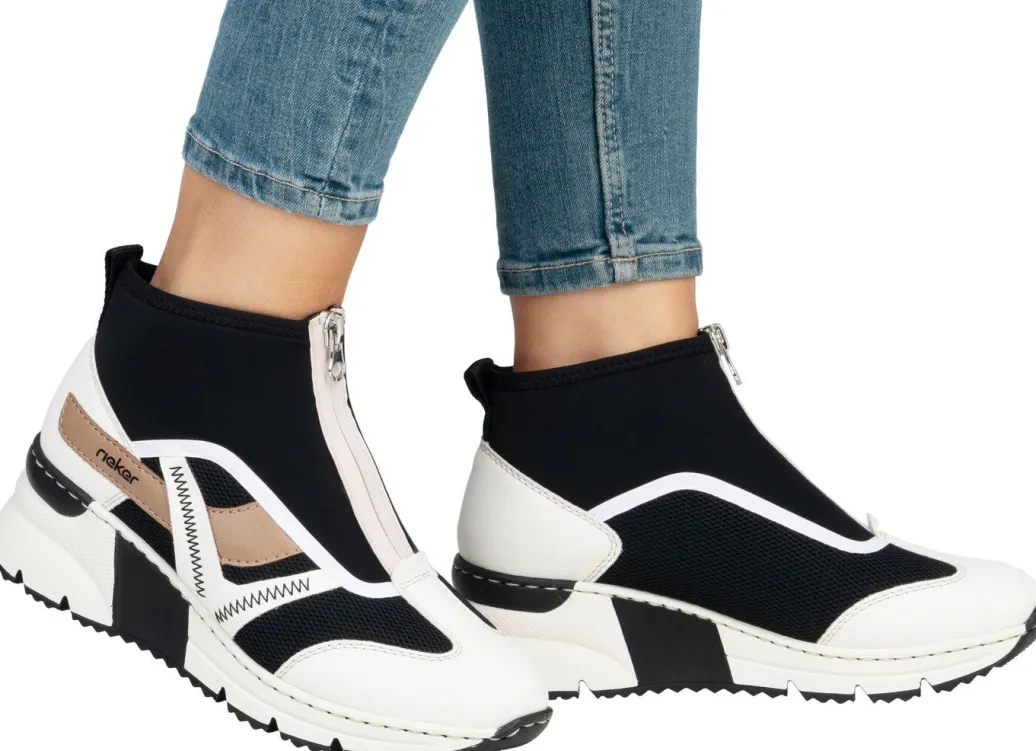 Sale Rieker, stylische Damen-Boots, Weite G, mit herausnehmbarem Fußbett Damen Stiefel & Stiefeletten