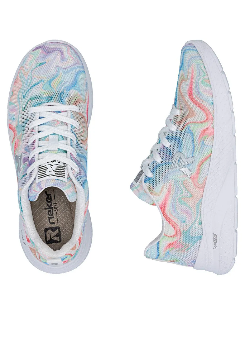 Best Rieker, stylische Damen-Sneaker, mit herausnehmbarem Fußbett Damen Sneaker & Sportschuhe|Schnürschuhe