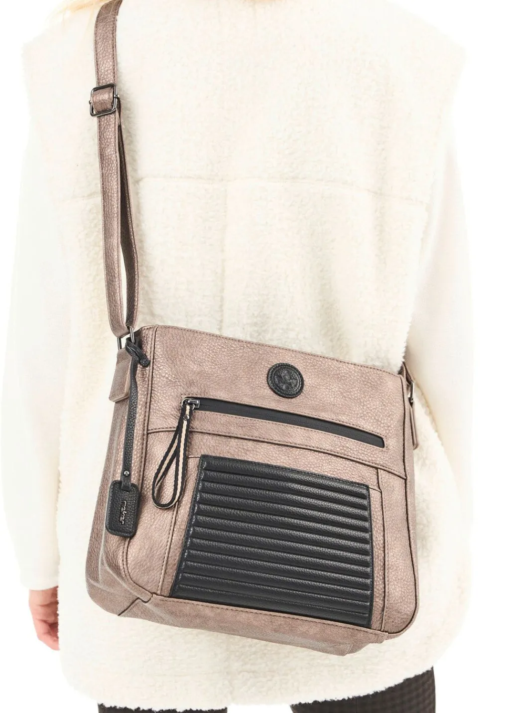 New Rieker, Tasche, Damen, mit Magnetverschluss-Vorfach Handtaschen