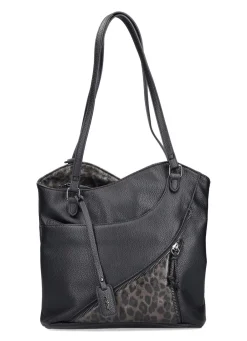 Discount Rieker, Tasche, Damen, mit optischen Leo-Highlights Handtaschen