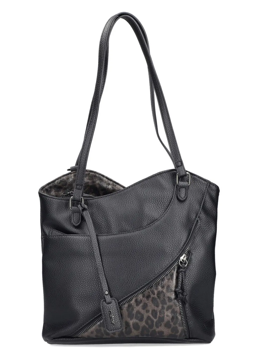 Discount Rieker, Tasche, Damen, mit optischen Leo-Highlights Handtaschen