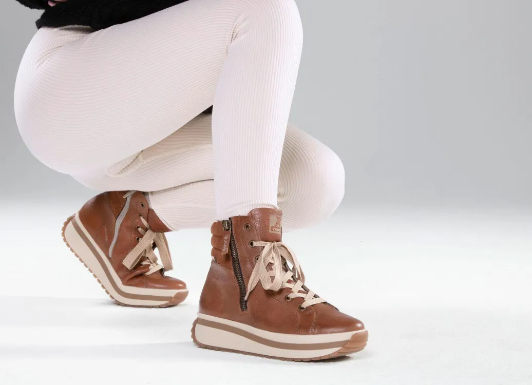 Best Rieker, trendige Damen-Boots, Winterschuhe, mit herausnehmbarem Fußbett Damen Winterschuhe|Stiefel & Stiefeletten