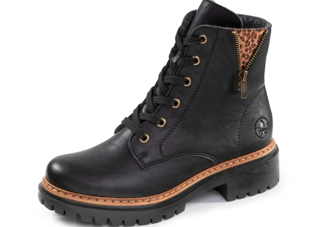 Hot Rieker, trendige Damen-Stiefeletten, Winterschuhe, mit Reißverschluss Damen Winterschuhe|Stiefel & Stiefeletten
