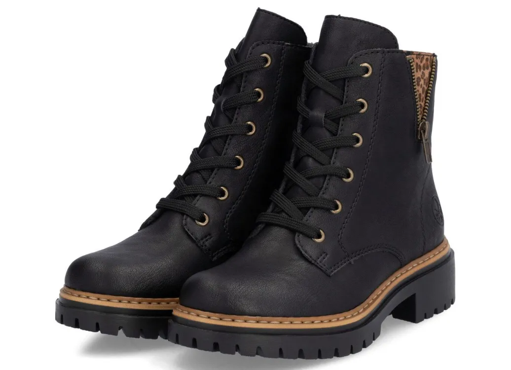 Hot Rieker, trendige Damen-Stiefeletten, Winterschuhe, mit Reißverschluss Damen Winterschuhe|Stiefel & Stiefeletten
