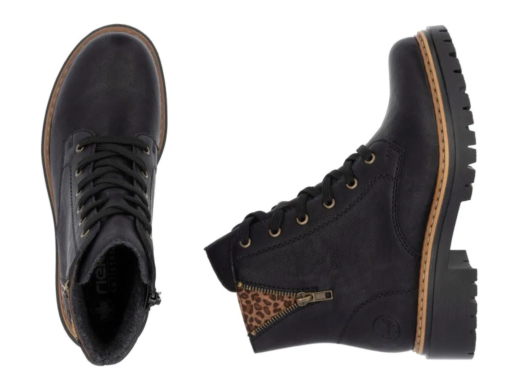 Hot Rieker, trendige Damen-Stiefeletten, Winterschuhe, mit Reißverschluss Damen Winterschuhe|Stiefel & Stiefeletten