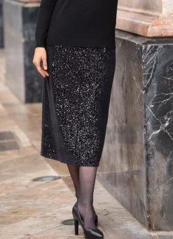 Damen Mona Röcke|Abendmode<Rock mit extravaganter Plissee-Verarbeitung