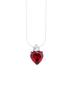 New Romantischer Herz-Anhänger mit Zirkonia Damen Anhänger