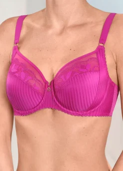 Best Rosa Faia Bügel-BH mit Tüllstickereispitze Damen Bh Mit Spitze|Bh Mit Bügel