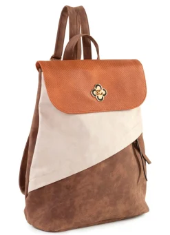 Discount Rucksack mit Überschlag und Drehschloss Handtaschen