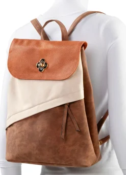 Discount Rucksack mit Überschlag und Drehschloss Handtaschen