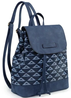 Sale Rucksack mit effektvoll dessiniertem Textil Handtaschen