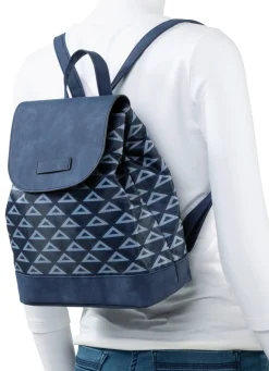 Sale Rucksack mit effektvoll dessiniertem Textil Handtaschen