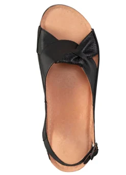 Online Sandale aus teilweise perforiertem Nappaleder Damen Sandalen