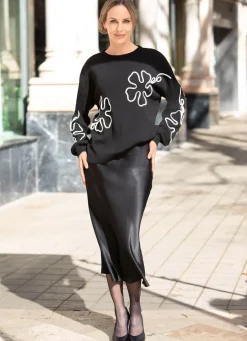 Damen Mona Röcke|Abendmode<Satin-Rock