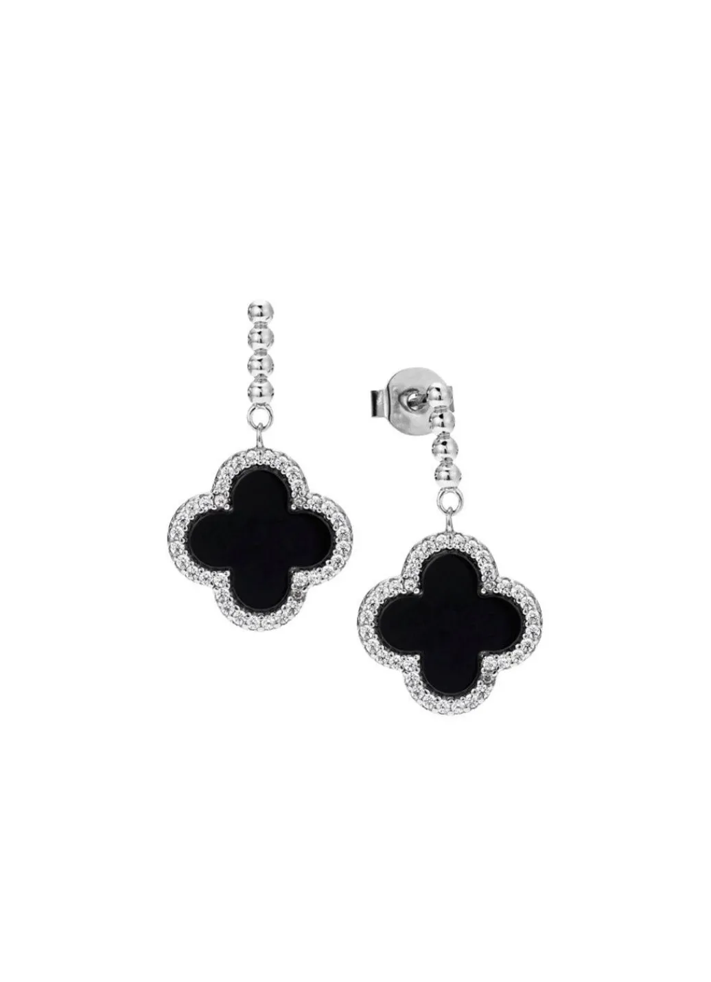 Damen Mona Ohrschmuck<Schicke Kleeblatt-Ohrstecker aus Silber