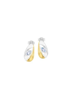 Online Schicke Ohrstecker mit Blautopas Damen Ohrschmuck