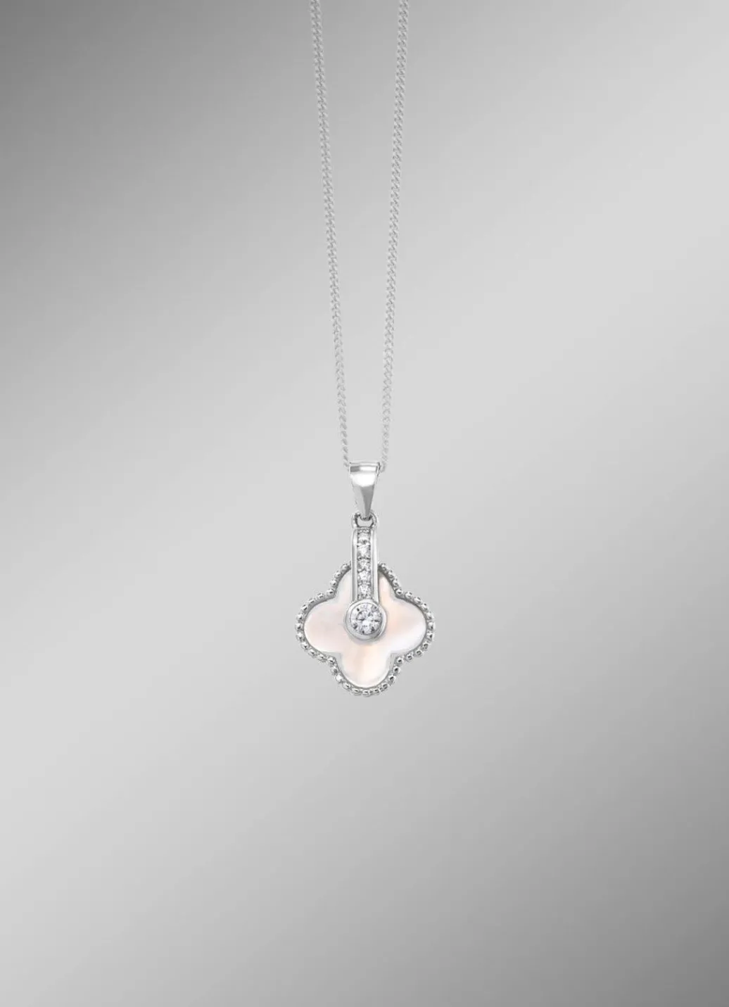 Clearance Schimmernder Muschel-Anhänger mit Zirkonia- Damen Anhänger