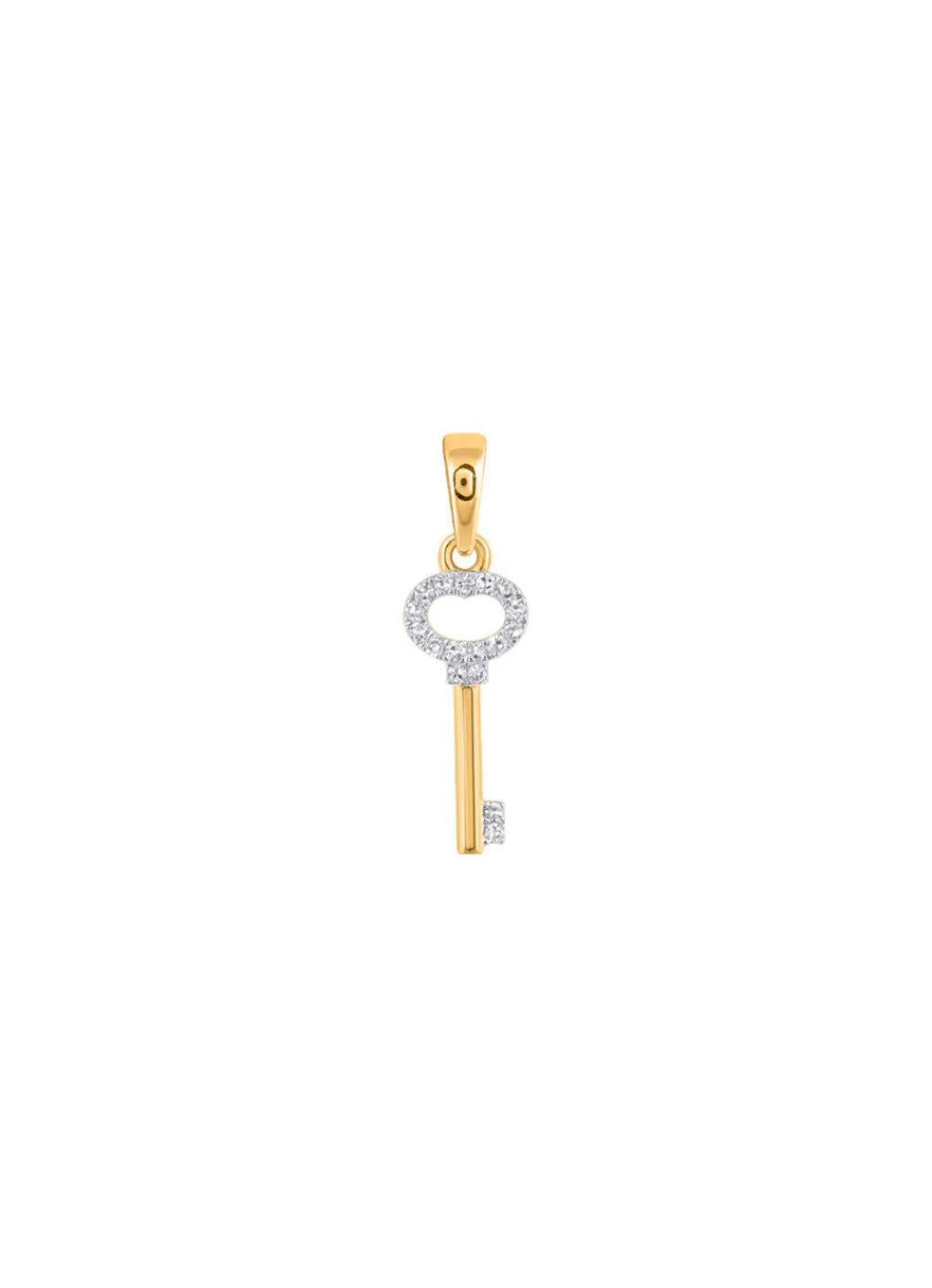 Sale Schlüssel-Anhänger mit 14 Diamanten Damen Anhänger