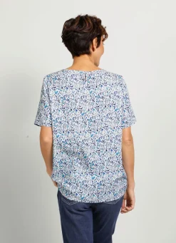 Damen Mona Blusen<Schlupfbluse mit floralem Druckdessin