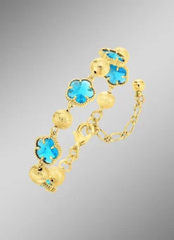 Schmuckset, 3-teilig, im Blumendesign Damen Modeschmuck