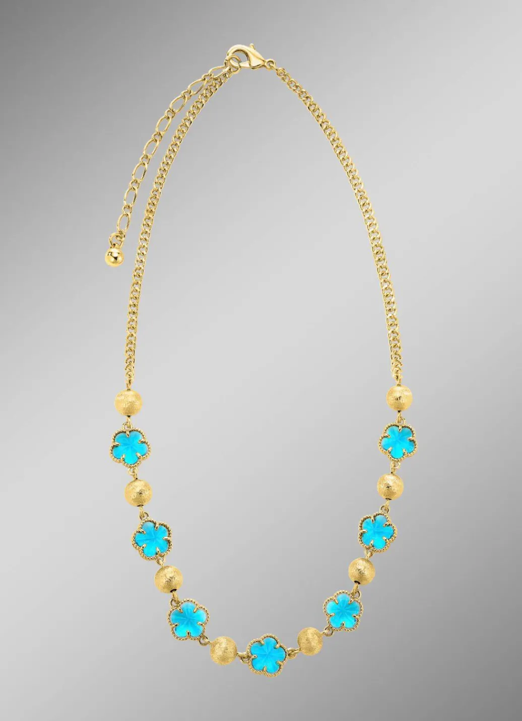 Schmuckset, 3-teilig, im Blumendesign Damen Modeschmuck