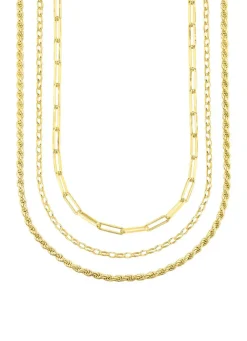Online Schmuckset, 3-teilig, aus drei Halsketten Damen Halsketten