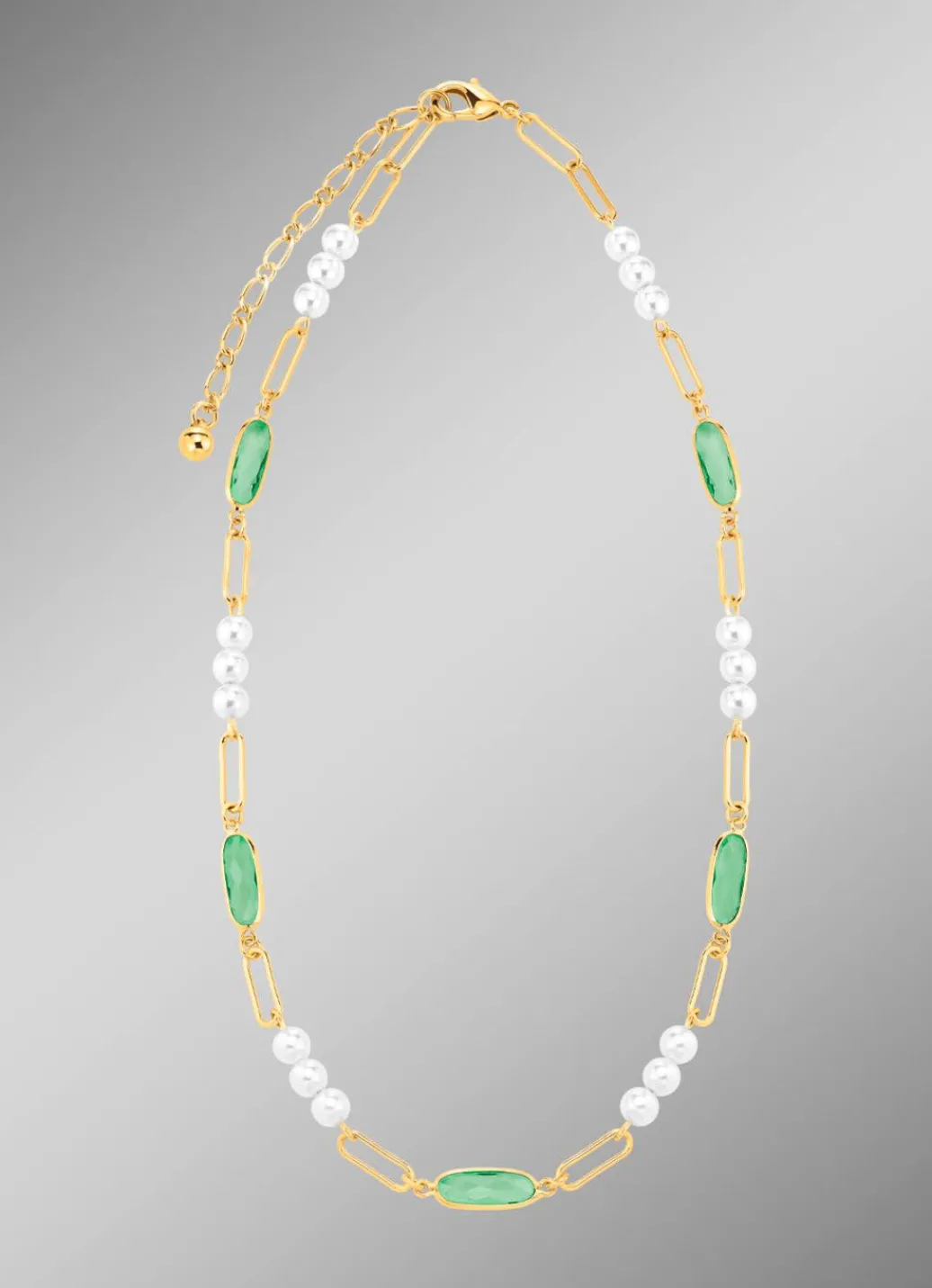New Schmuckset, 3-teilig, aus Messing mit Kristallsteinen Damen Ohrschmuck|Halsketten
