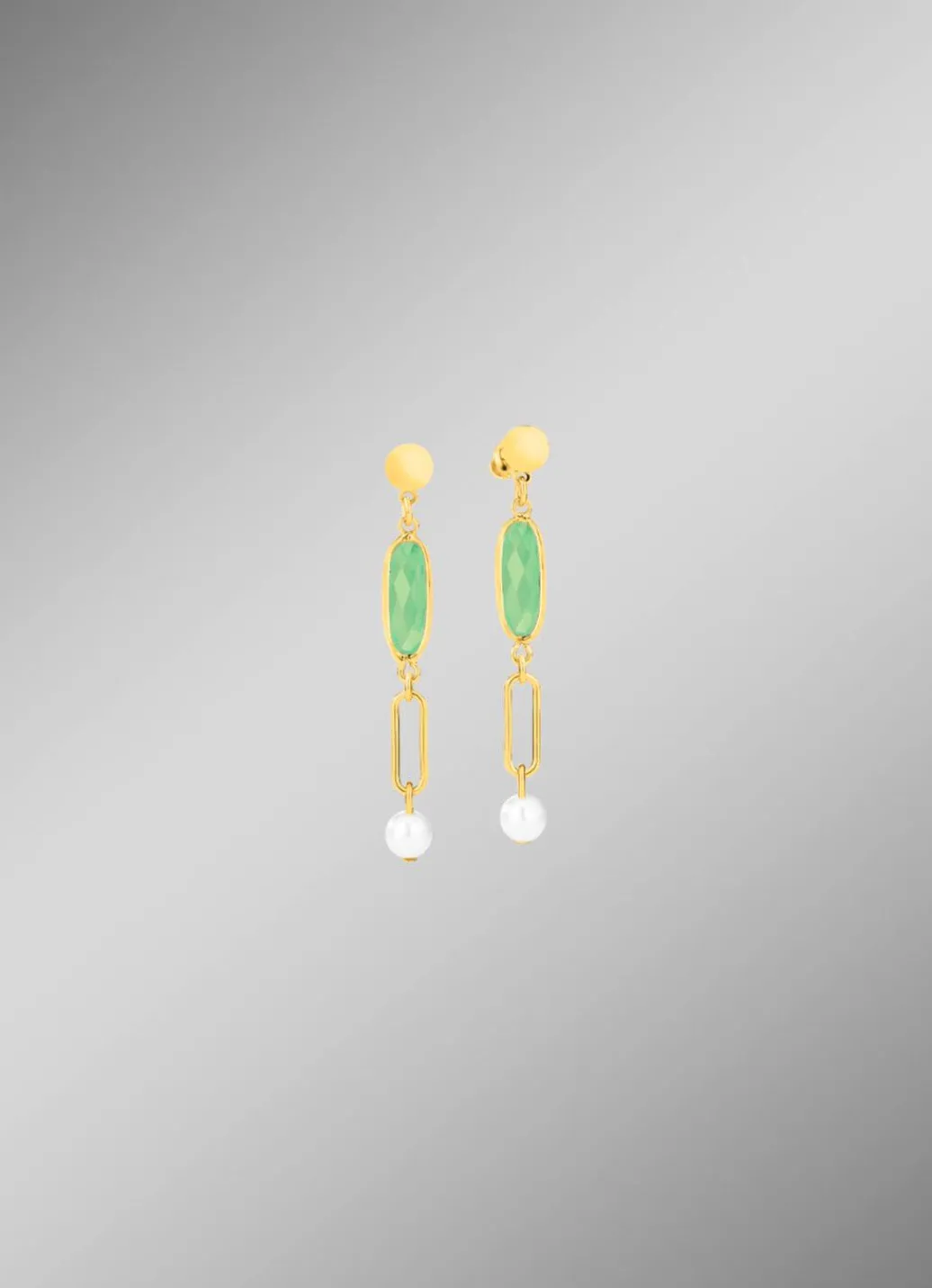 New Schmuckset, 3-teilig, aus Messing mit Kristallsteinen Damen Ohrschmuck|Halsketten