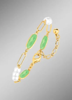 New Schmuckset, 3-teilig, aus Messing mit Kristallsteinen Damen Ohrschmuck|Halsketten