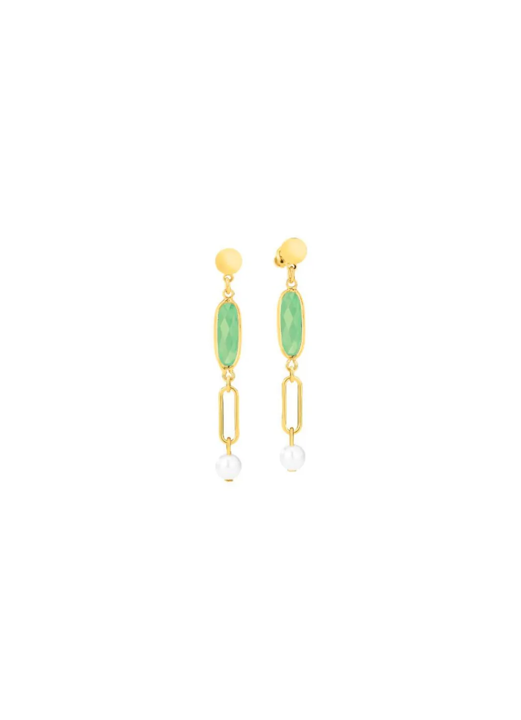 New Schmuckset, 3-teilig, aus Messing mit Kristallsteinen Damen Ohrschmuck|Halsketten