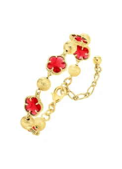 Clearance Schmuckset, 3-teilig, im Blumendesign Damen Modeschmuck