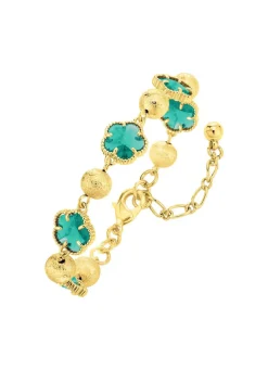 Discount Schmuckset, 3-teilig, im Blumendesign Damen Modeschmuck