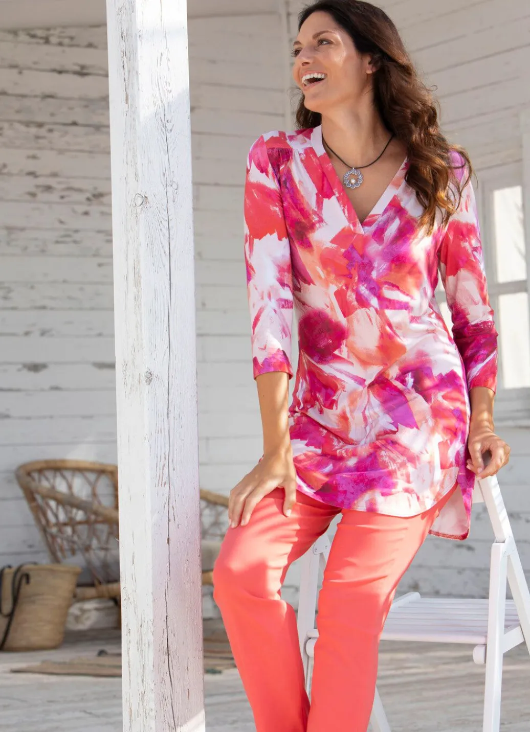 Damen Mona Tuniken<Schön dessinierte Shirt-Tunika