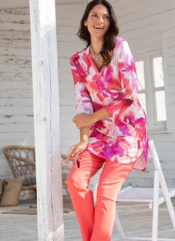 Damen Mona Tuniken<Schön dessinierte Shirt-Tunika
