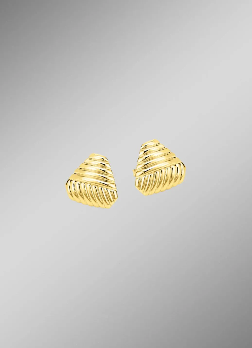 Hot Schöne Ohrstecker mit Rillendesign Damen Ohrschmuck